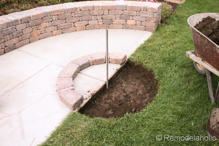 Handmade fire pit from a kit by Bekob