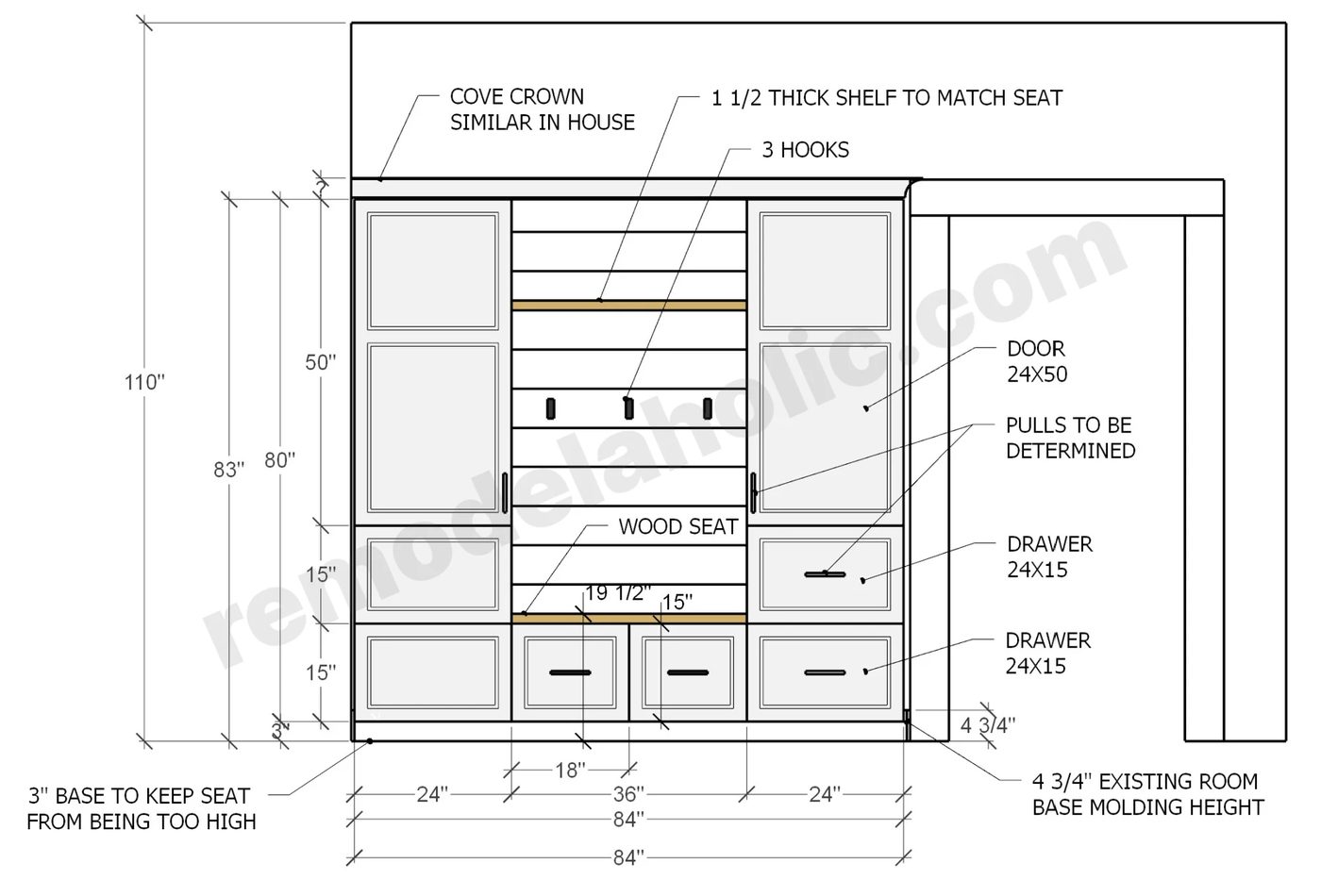 IKEA Mudroom Bench And Cabinet Handmade walkthrough Dimensions Bekob