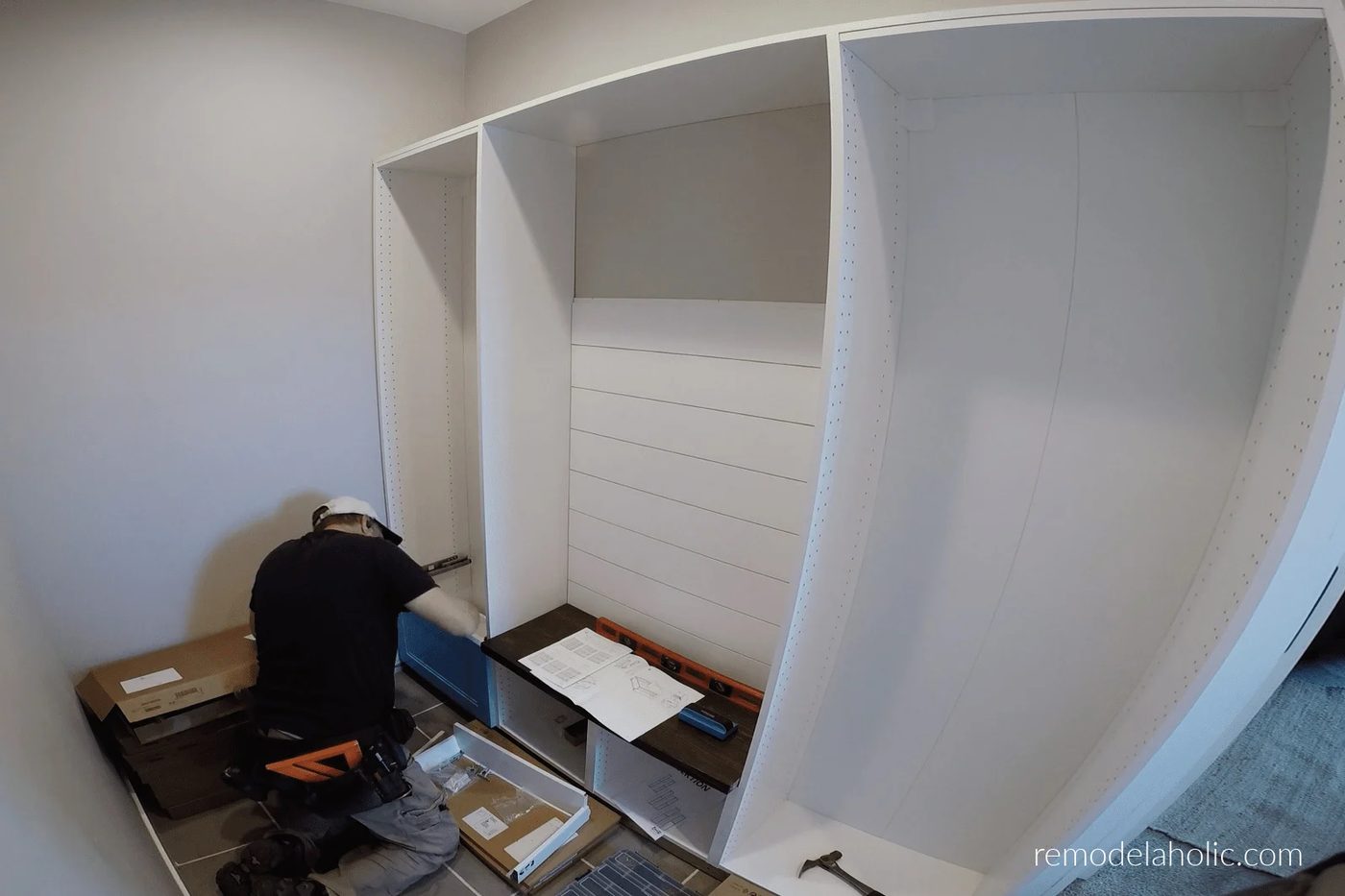 Install Drawers In Ikea Cabinets For Mudroom Bench With Shoe Storage Drawers, Bekob