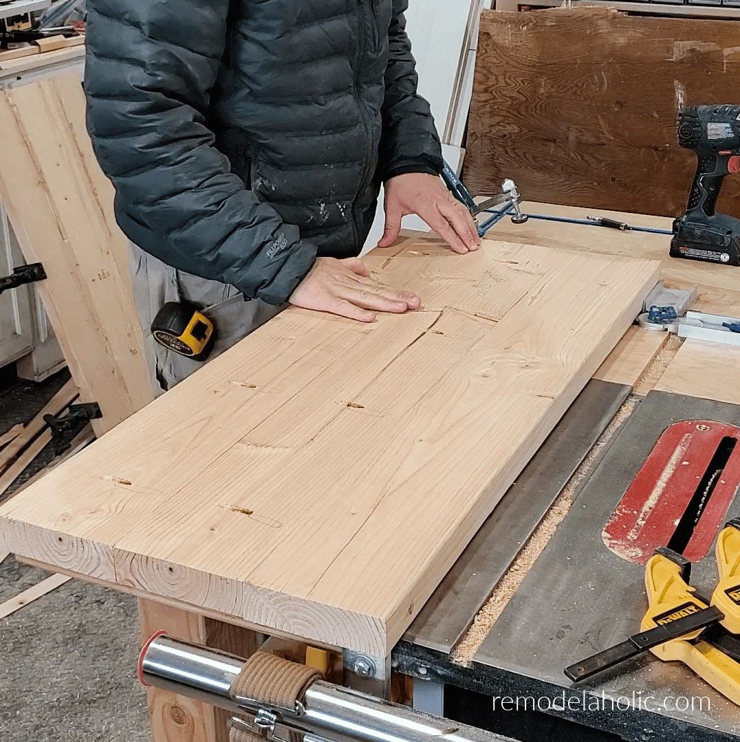 Assemble Handmade Mudroom Bench Top And Shelf From Boards, Bekob