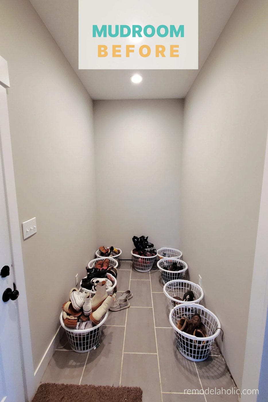 Mudroom Before Ikea method Mudroom Bench Installation, Bekob