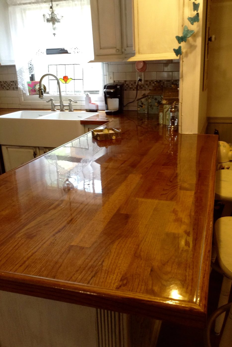 Peggy PJH Designs Handmade oak flooring countertop review