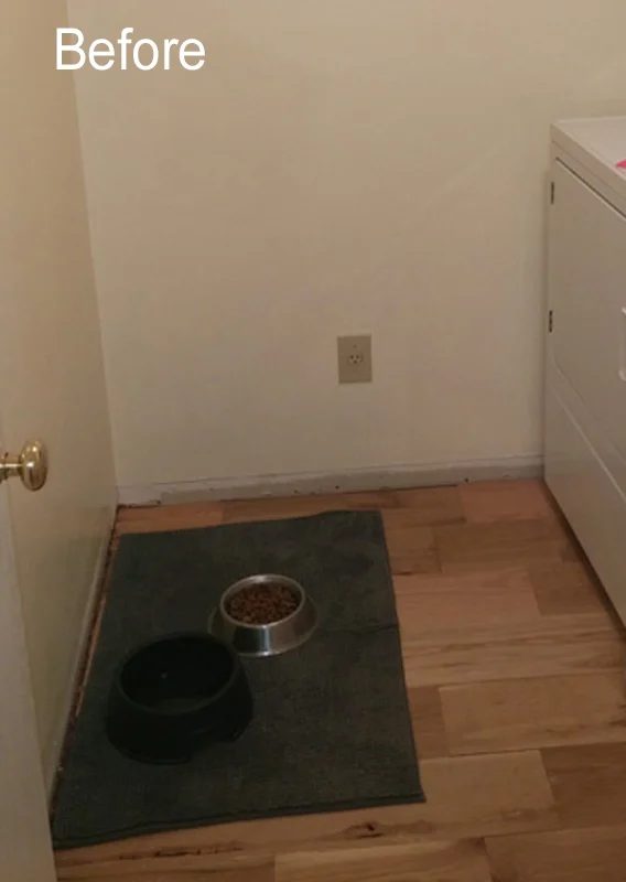 Before the Handmade Pet Feeder