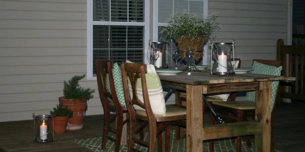 Build A Rustic Outdoor Dining Table: Guest Remodel
