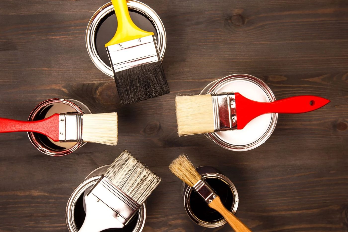 5 Paints With Brush