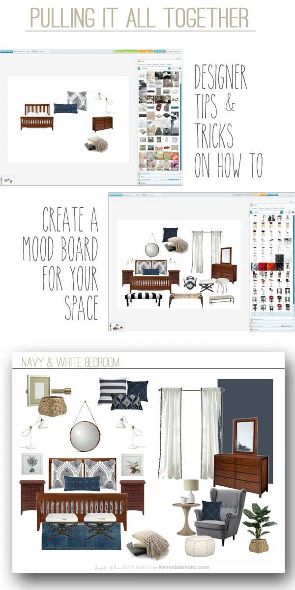 How to create a mood board -- this one straightforward step will make your next room over easier and more cohesive, because it gives you a plan to work from.