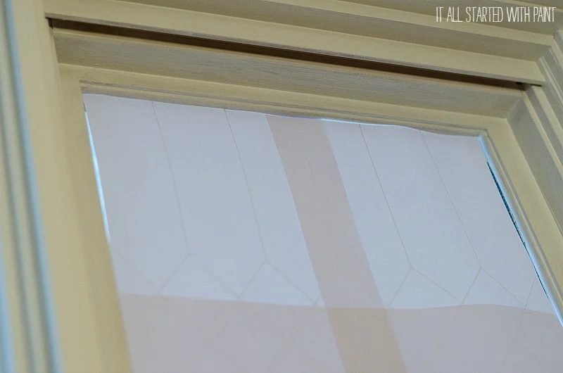 how to transfer a pattern to a window for faux stained glass leaded lines, It All Started With Paint on Bekob
