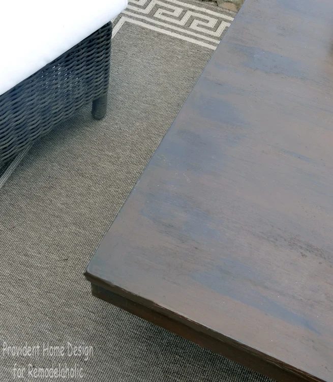 Painted Faux Wood Stain