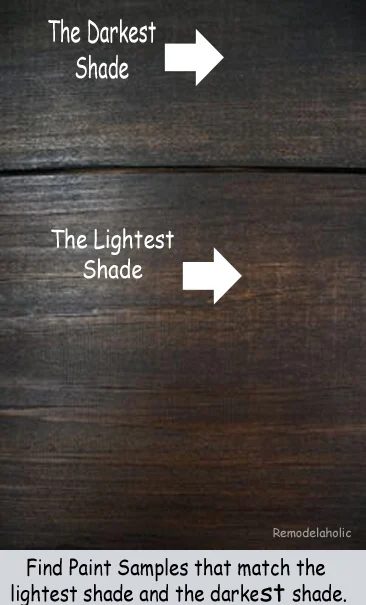 Dark walnut stain using paint