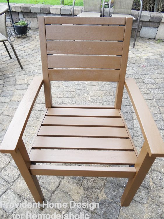 Painted Chair Faux Stain Base Coat