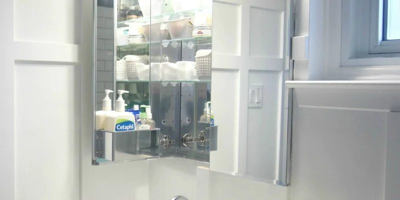 Install a recessed medicine cabinet