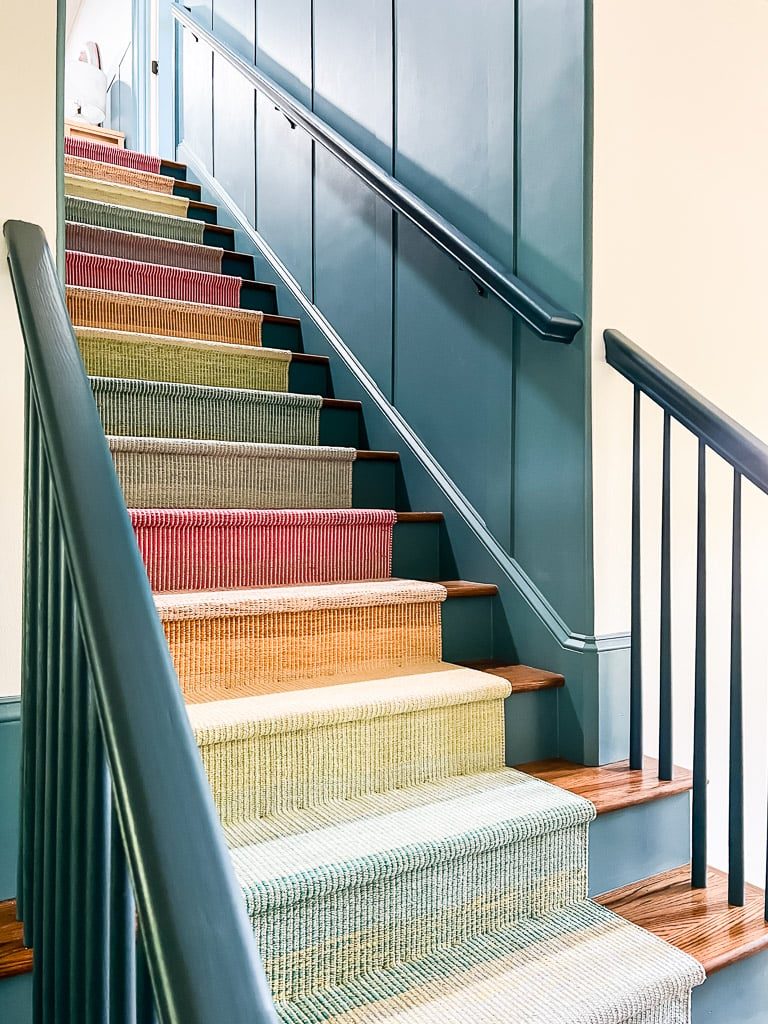 Handmade Stair Runner Installation, Kaleidoscope Living