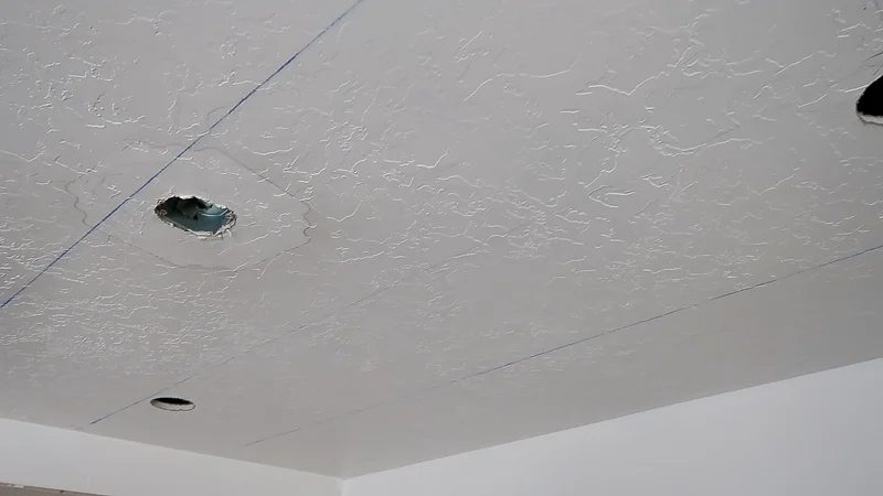 Mark Joists to Install Whitewashed Planks on Ceiling for Basement Ceiling Update