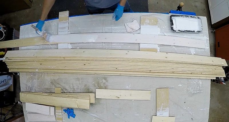 How to Whitewash Knotty Pine Boards for Handmade Basement Plank Ceiling