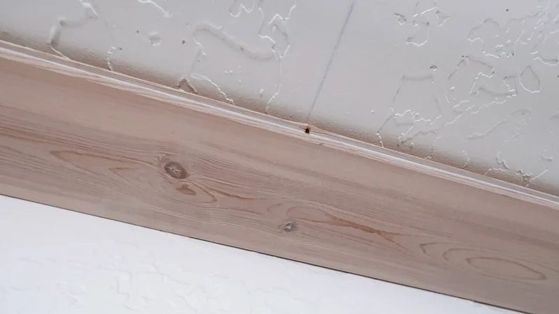 Installing Whitewashed Knotty Pine Boards On Ceiling Tongue Toward Entry Of Room