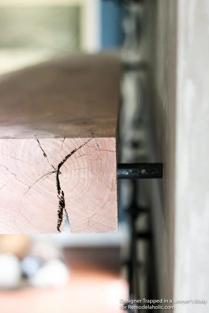 Learn how to install a wood mantel (even if it's clearly heavy) with this straightforward walkthrough from Designer Trapped in a Lawyer's Body for Bekob.com!