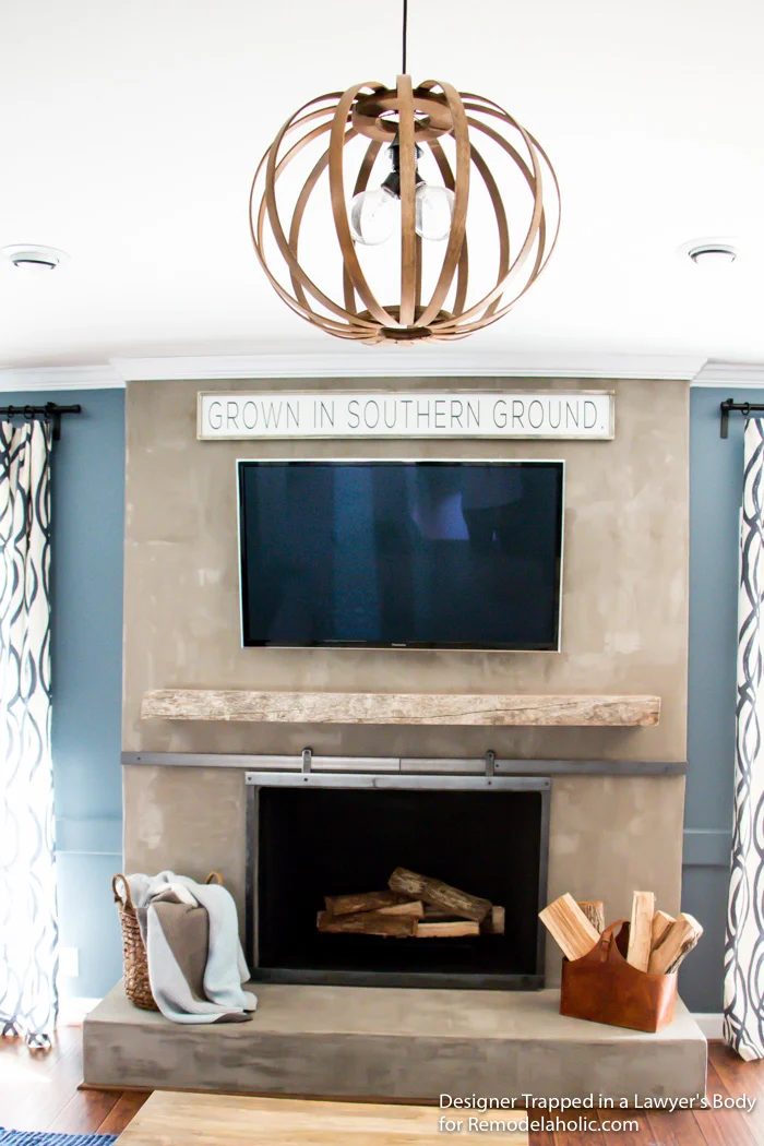 Learn how to install a wood mantel (even if it's clearly heavy) with this straightforward walkthrough from Designer Trapped in a Lawyer's Body for Bekob.com!