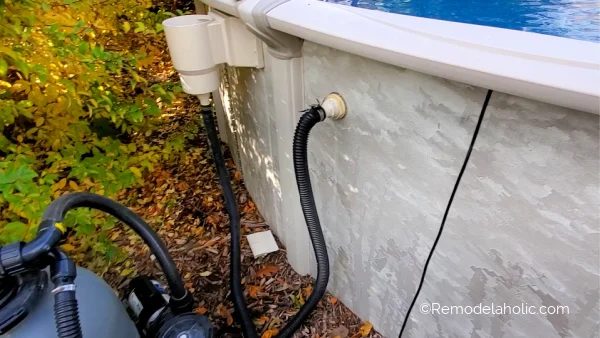 19 Inlet And Outlet On Backyard Above Ground Pool, Handmade Installation, Bekob