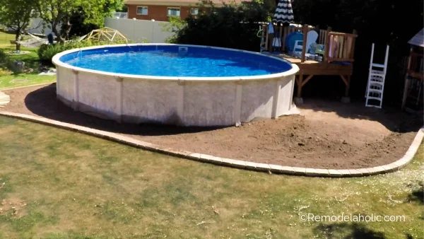 25 Flood Irrigation Around Above Ground Swimming Pool Installation, Bekob
