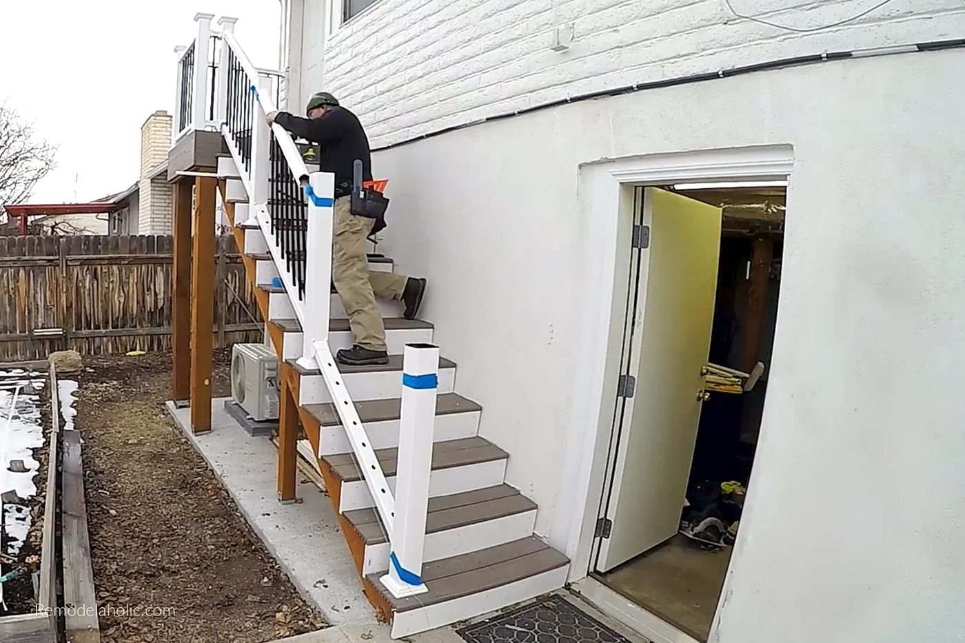 Installing Stair Rails On Outdoor Deck Stairs, Bekob