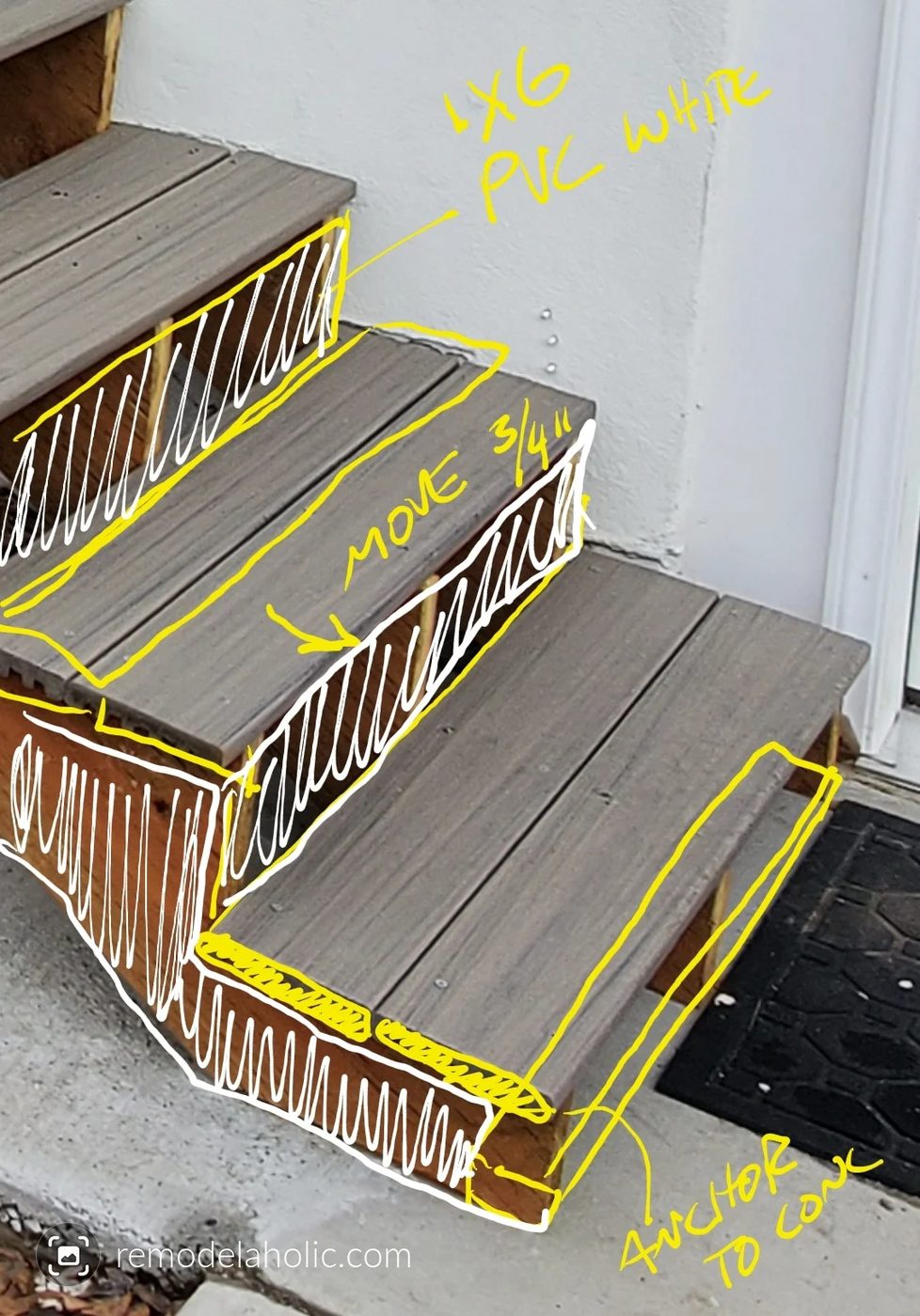 Fix Deck Stairs And Add Railing, Bekob