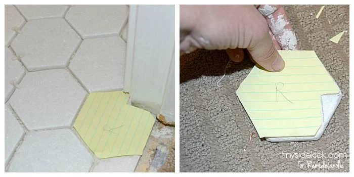 how to cut around edges when tiling