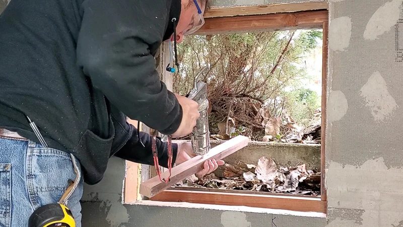 Installing window in basement bathroom