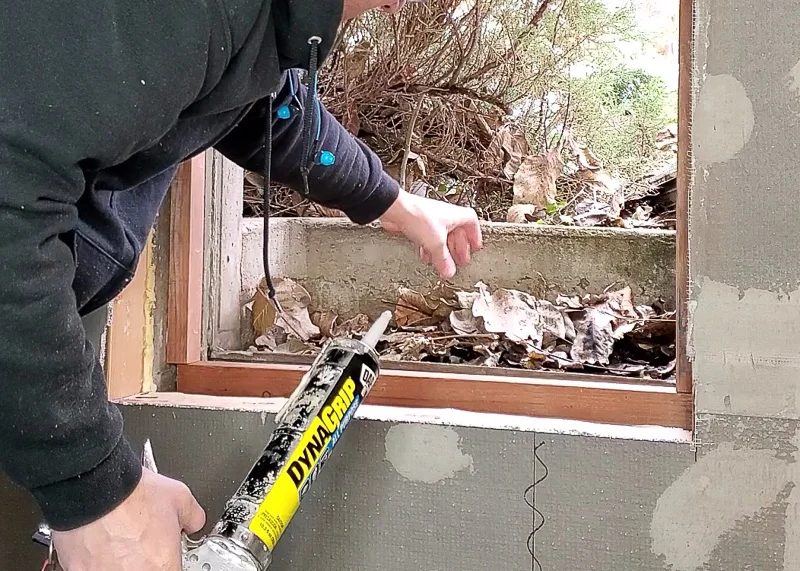 Installing window in basement bathroom