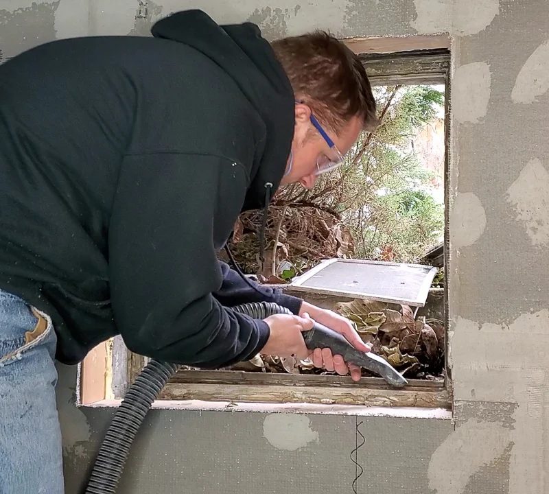 Installing window in basement bathroom