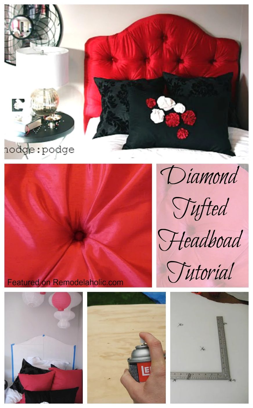 HOW to make a Diamond Tufted Headboard walkthrough Featured on Bekob