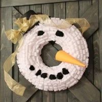 Advent Calendar and Snowman wreath 069