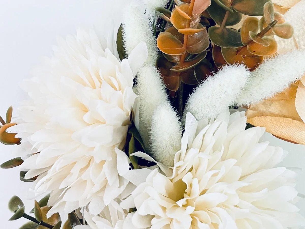 straightforward Farmhouse Fall Wreath Handmade from Dollar Tree