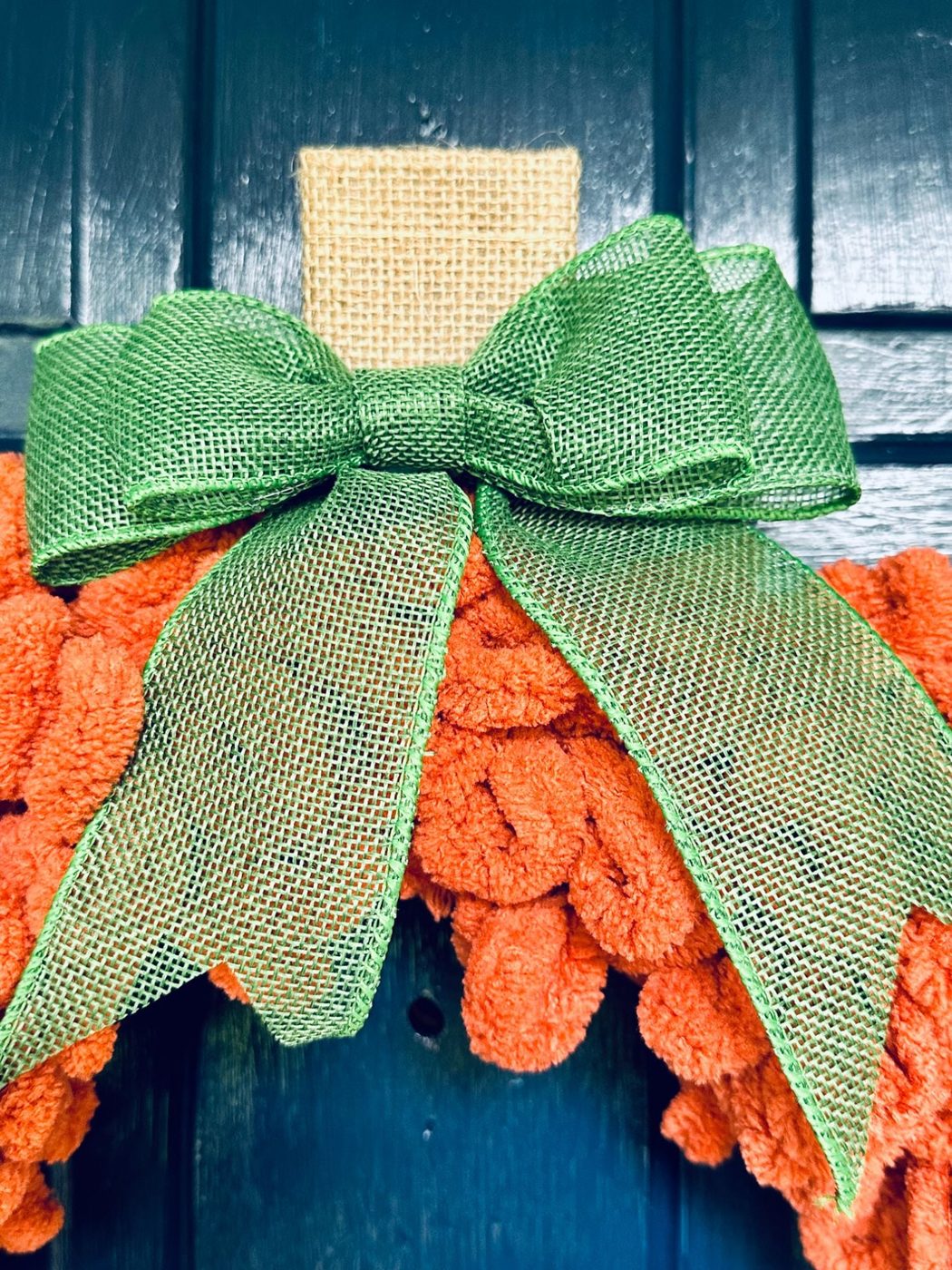 How To Make A Yarn Wreath Pumpkin Fall, Bekob (39)