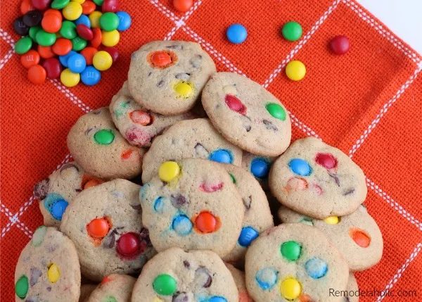 straightforward cookie exchange recipes - Soft Chewy Chocolate Chip Cookies With M&M Chocolate Candies #Bekob