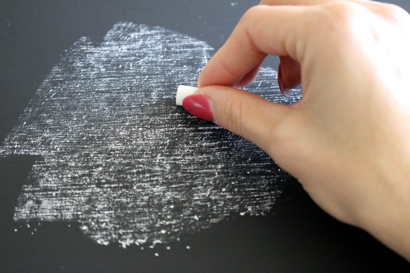 How to make a framed Chalkboard - Give the Chalkboad a chalky feel