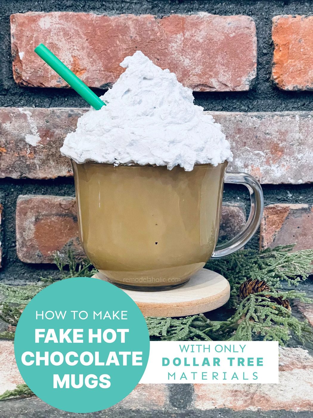 How To Make Fake Hot Chocolate Mugs For Hot Cocoa Bar Hot Chocolate Decorations, Dollar Tree Materials, Bekob
