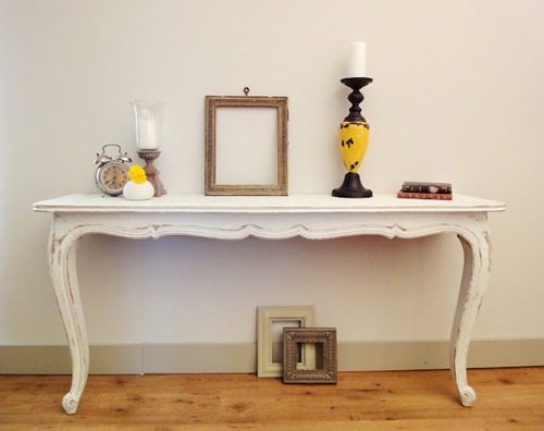 console table white