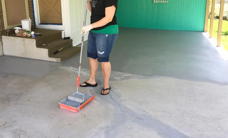 Painting A Concrete Patio With UGL Epoxy Floor Paint