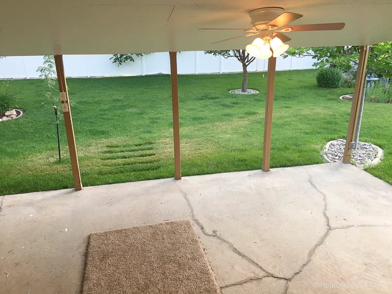 Painting A Concrete Porch Covered Patio With UGL Epoxy Floor Paint