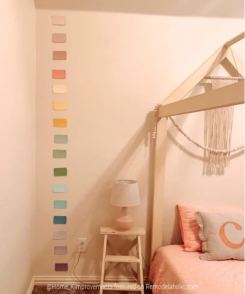 Paint Colors List For Handmade Rainbow Shiplap Accent Wall For Kids Bedroom Wall, Home Kimprovements For Bekob