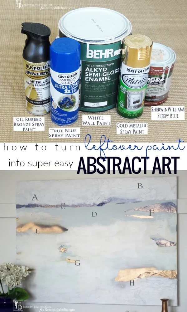 Diy Abstract Art From Leftover Paint And An Inexpensive Canvas @Bekob