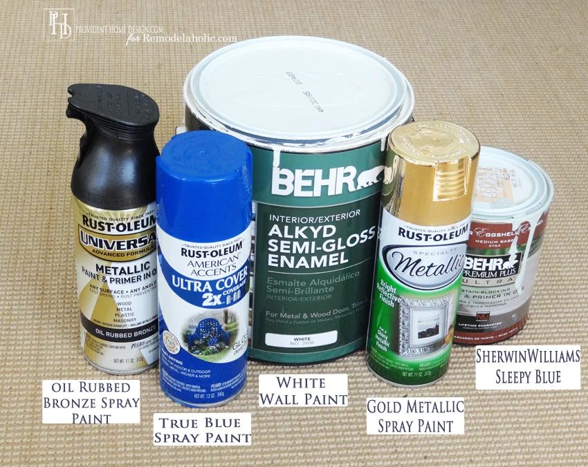 Supplies for Handmade Abstract Painting
