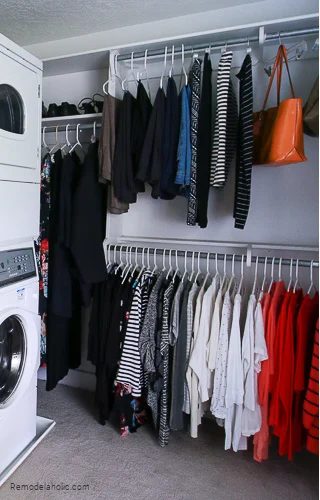 How To Create A Home Color Palette Starting With Your Closet Wardrobe Clothes Colors #Bekob