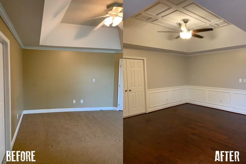 Before And After Wainscoting