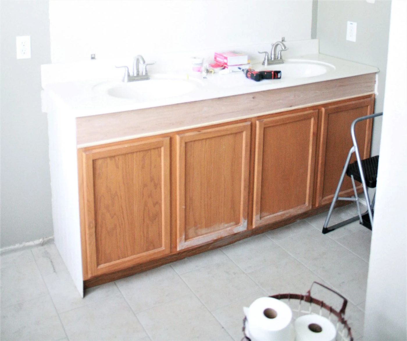 1 How To Add Height To A Short Bathroom Vanity How To Raise Bathroom Vanity walkthrough (33)
