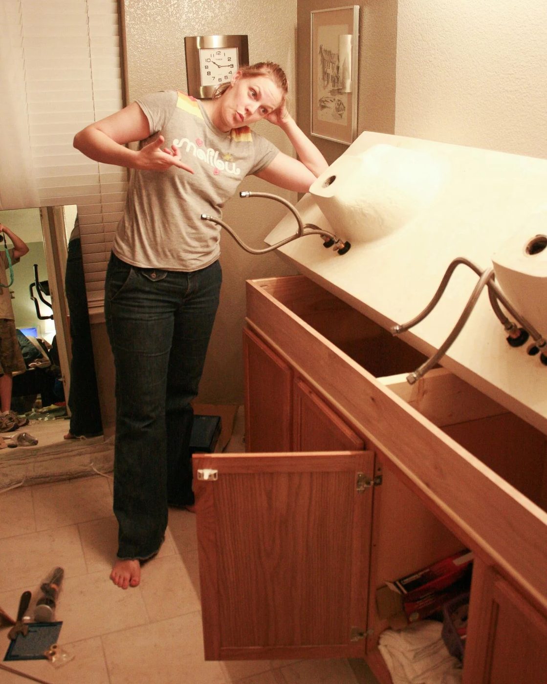 1 How To Add Height To A Short Bathroom Vanity How To Raise Bathroom Vanity walkthrough (25)
