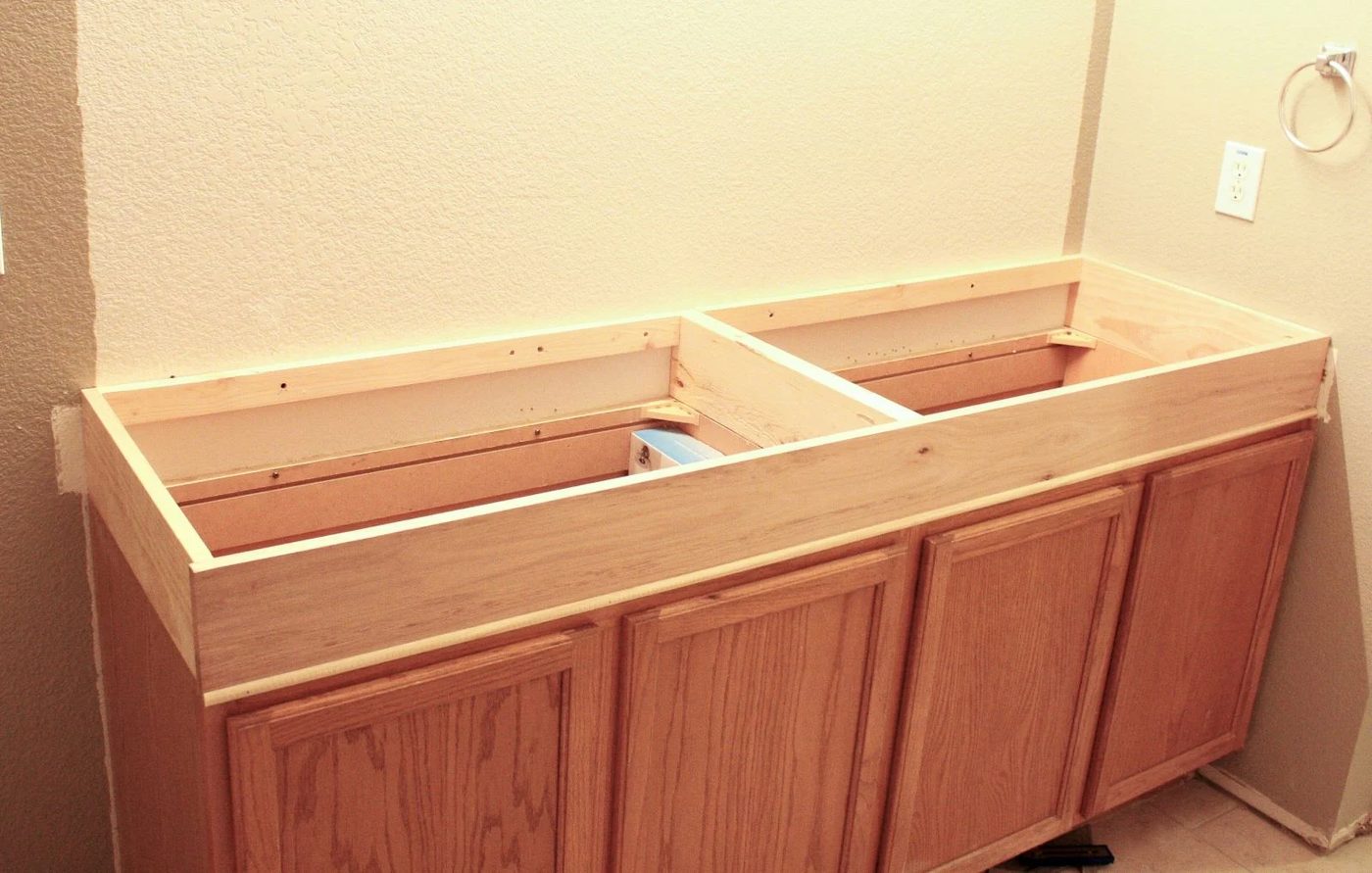 1 How To Add Height To A Short Bathroom Vanity How To Raise Bathroom Vanity walkthrough (16) How to raise up a short vanity walkthrough