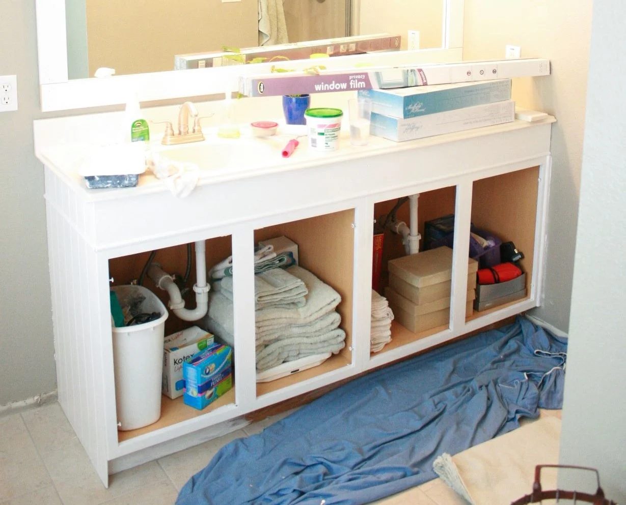 1 How To Add Height To A Short Bathroom Vanity How To Raise Bathroom Vanity walkthrough (35)