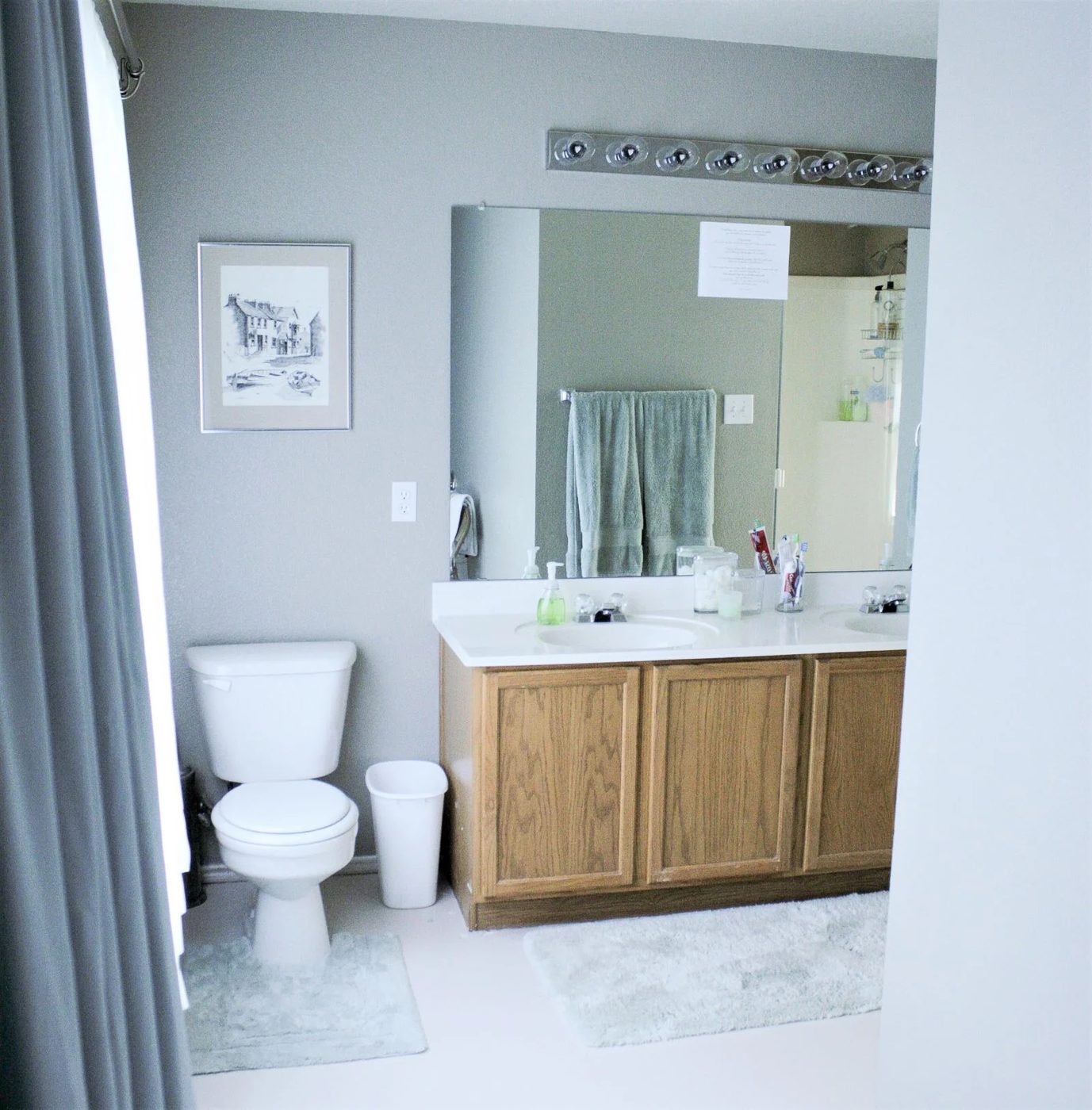 Before raising the vanity: 1 How To Add Height To A Short Bathroom Vanity How To Raise Bathroom Vanity walkthrough (3)