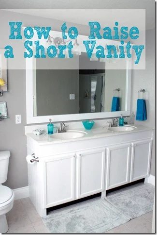 How to Raise a Short vanity without buying a new one!